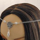 PEARL CELTIC TRIQUETRA medieval wedding tiara CIRCLET