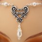 ITEM  3285 Pearl Renaissance HEART Medieval wedding CIRCLET tiara