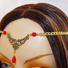 RED LARP medieval renaissance ELViN CIRCLET crown tiara #1354
