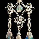 FILIGREE medieval renaissance tudor crystal EARRING