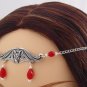 Red GOTHIC Medieval VAMPIRE BAT Crown CIRCLET Headpiece