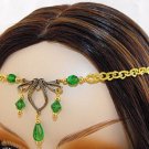 CELTIC GREEN medieval ELViN CIRCLET crown tiara diadem
