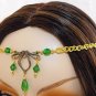CELTIC GREEN medieval ELViN CIRCLET crown tiara diadem