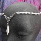 Pearl medieval Circlet head piece wedding crown tiara #1613