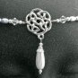Pearl CELTIC Circlet renaissance wedding crown tiara #1612