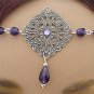 Elven PURPLE Renaissance Medieval CIRCLET crown tiara #3044