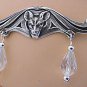 CUSTOM Crystal BAT medieval gothic goth vampire vamp CIRCLET #1392