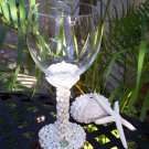 Shelled wine glass