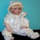 16" BLONDE PORCELAIN BISQUE COLLECTIBLE BABY DOLL