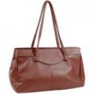 REDDISH-BROWN LAMB SKIN FASHION BAG