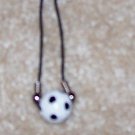 SOCCOR BALL LEATHER NECKLACE