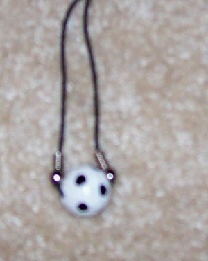 SOCCOR BALL LEATHER NECKLACE