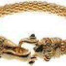 GOLD MESH BRACELET WITH MAGNETIC FANCY CLASP