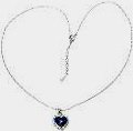 18K WHITE GOLD-PLATED SWAROVSKI HEART NECKLACE