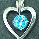 BLUE  TOPAZ  PENDANT