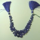 TANAZNITE BEAD  NECKLACE