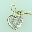 HEART  DIAMOND  NECKLACE