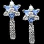 TANZANITE  WHITE  GOLD  DIAMOND  EARRINGS