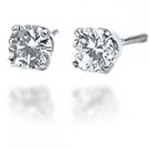 ThREE QUARTER  CARAT  DIAMOND  STUD  EARRINGS