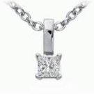 QUARTER  CARAT  WHITE  DIAMOND PENDANT