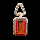 EIGHT  CARAT  PARPADASCHA   SAPPHIRE   PENDANT