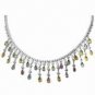 FIVE  AND  HALF CARAT  DIAMOND  SAPPHIRE  NECKLACE