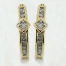 QUARTER  CARAT  WHITE  DIAMOND  EARRINGS