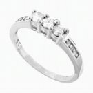 HALF CARAT  THREE  STONE  DIAMOND  ENGAGEMENT RING