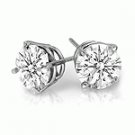 *** QUARTER CARAT DIAMOND STUD EARRINGS   ***