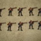 10 Miniature Pirate Rebel Figures Painted Warhammer