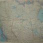 1966 Western Canada Map         Vintage