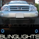 2001-2007 TOYOTA HIGHLANDER BLUE HALO FOG LIGHTS 06 07