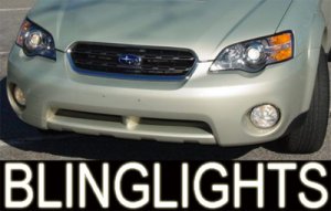 96-08 Subaru Outback White Halo Fog Lamps lights 06 07
