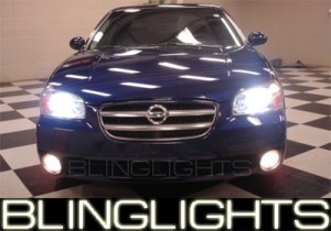 2000-2003 Nissan Maxima White Halo Fog Lamps 2001 2002