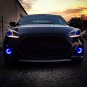 Blue Angel Eye Fog Lamps Halo Driving Lights Kit for Hyundai Veloster Turbo