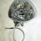 American Iron Horse DOT Approved Chrome Motorcycle Headlamp w/ LED DRLs & Cable