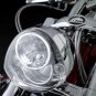American Iron Horse DOT Approved Chrome Motorcycle Headlamp w/ LED DRLs & Cable