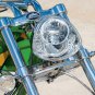 American Iron Horse DOT Approved Chrome Motorcycle Headlamp w/ LED DRLs & Cable