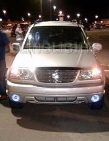 Halo Angel Eye Fog Lights Driving Lamps Kit for 2002-2004 Suzuki Grand Vitara