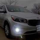 Xenon Halogen Fog Lamps Driving Lights Kit for 2015-2018 Kia Sedona 15 16