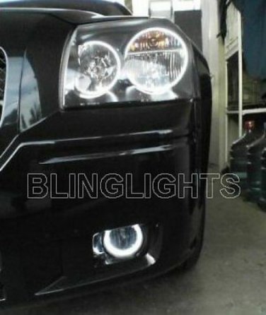 White Angel Eye Fog Lamp Driving Light Kit for 2006-2010 Dodge Charger Halo
