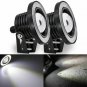 White Halo Grille Fog Lamp Driving Light For 2005-2008 Pontiac Grand Prix GXP
