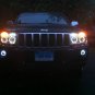 Halo Angel Eye Fog Lamps Driving Lights Kit for 2005-2010 Jeep Grand Cherokee WK