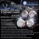 White 4300K LED Fog Lights driving lamps For 2008-2014 Scion xD