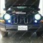 Blue LED Grille Corner Driving Fog Lights Lamps for 2005-2007 Jeep Liberty KJ