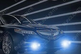 White LED Halo Fog Lamps Halo Driving Lights Kit for 2015 2016 2017 Acura TLX