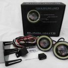 White LED Halo Fog Lamps Lights for 2017 2018 2019 Fiat 124 Spider