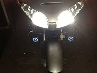 White LED Halo Fog Lamps Driving Lights for Honda GL 1800 GoldWing GL 1800
