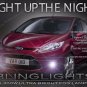 Xenon Halogen Fog Lamp Driving Lights Kit + Harness for 2009-2013 Ford Fiesta