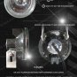 White Halo Angel Eye Fog Lamps Driving Lights Kit for 2007-2012 Dodge Nitro